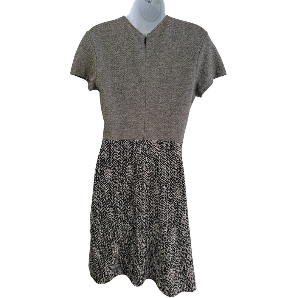Stella McCartney Dress 46 Wool Blend Textured Knit Asymmetrical Hem Minimalist - Picture 10 of 16
